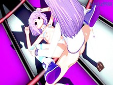 Neptune And Nepgear Have Intense Futanari Sex On Stage.  - Hyperdimension Neptunia Anime