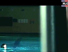 Zooey Deschanel Jumps Topless In Pool – Gigantic