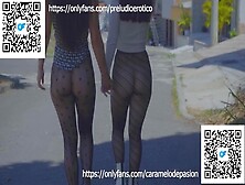Try On Haul Pantyhose Transparent Hot