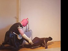 Tv Latex Slave Fucking See Doll With Strapon