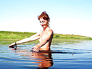 Topless Swiming In Volga-River 1