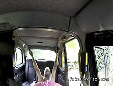 Petite Busty Blonde Gets Huge Cock In Cab