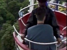Ebony Chick Rides Her Man's Schlong On The Ferris Wheel