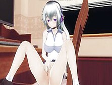3D Hentai Gamer Girl Masturbates After Stream