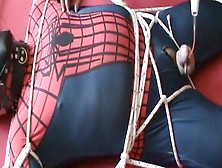 Spiderman Submits To Intense Cock And Ball Torture And Loves Every Minute Of It!