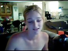 Skinny Girl Masturbating In Webcam
