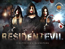 Orgy With Vampire Dimitrescu Daughters In Resident Evil Village Xxx Vr Porn