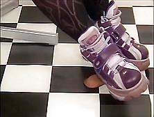 Purple Buffalo Boots Trample And Plays With Cock