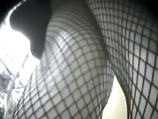 Great Little Slut With Black Fishnets In So Damn Sexy