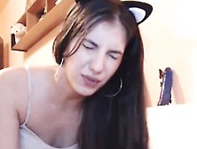 Nasty Kitty In White Dress Fisting Anal
