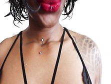 Hot Nasty Ebony Babe Missing You: Dirty Talk Masturbation Toys & Squirtfest