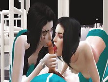 Korean Foursome Orgy - Squid Game Themed Sex Scene - 3D Anime Part One