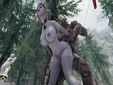 Dark Elf Gets Fucked By Troll - Skyrim Porn