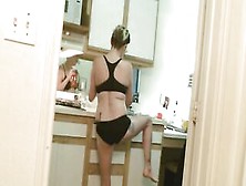 Super Sexy Housewife Cleans Kitchen