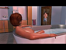 3D Hentai Big Tits Milf Fucking In The Bathroom