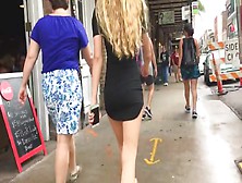Skinny 18 Yr Old Blonde Perfect Candid Ass