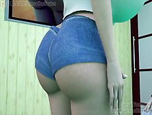 Bootylicious Cartoon Babe Shakes That Big Booty In Realistic Animation