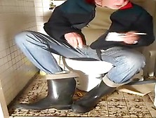 Nlboots - Toilet Visit Piss Rubber Boots Jeans